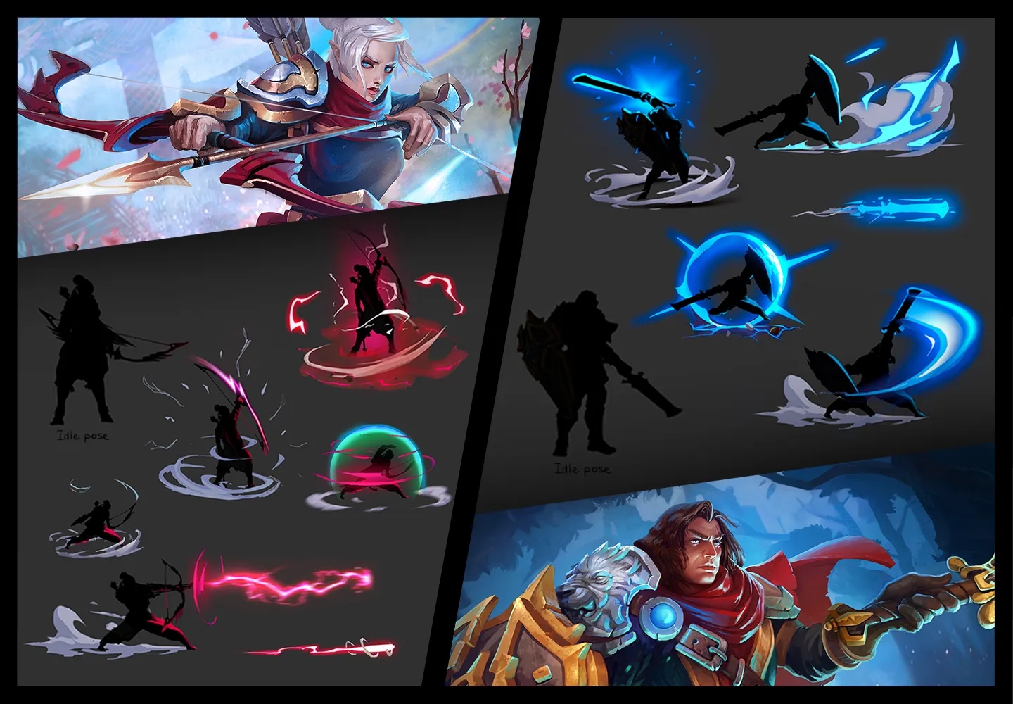 Particles and VFX animation development tablet